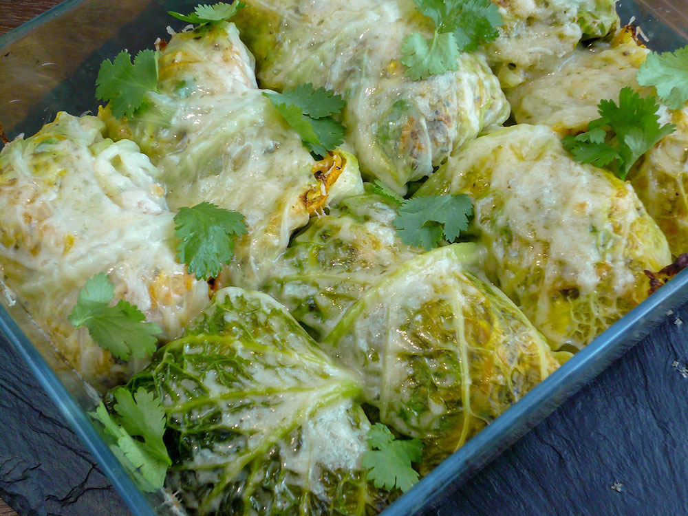 Cabbage Rolls with Prosciutto