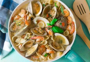 Clams and Shrimp Pasta Recipe