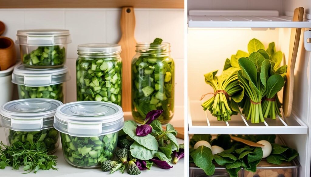 Storing Swiss chard techniques