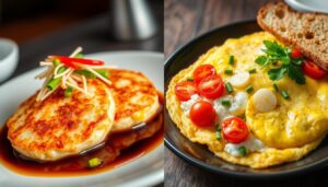 Egg Foo Young vs Omelette