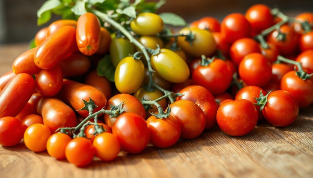 Comparison of grape tomatoes and cherry tomatoes