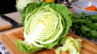 How to Cut Savoy Cabbage