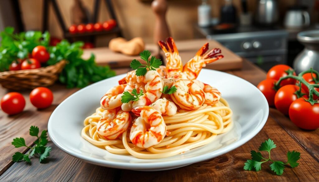 Italian cuisine with seafood dishes