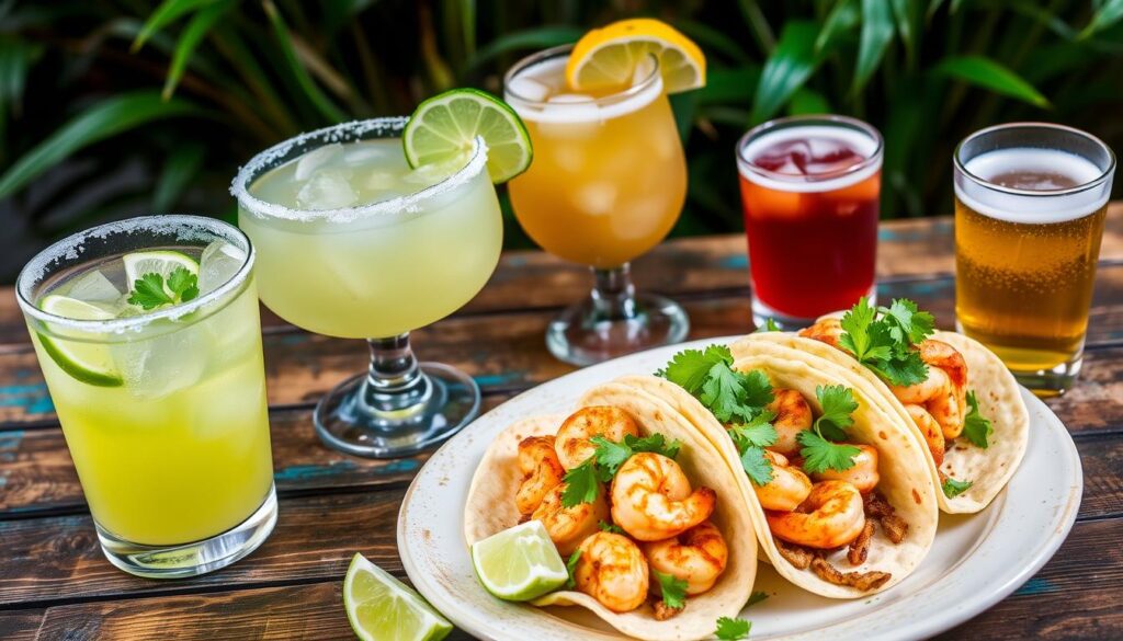 Moxies blackened shrimp tacos beverage pairings