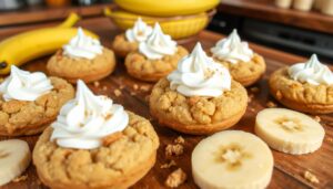 banana cream pie crumbl cookies