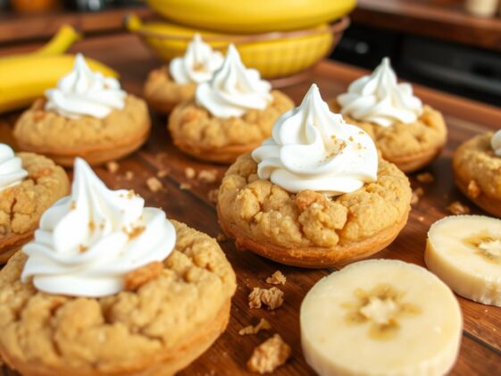 banana cream pie crumbl cookies