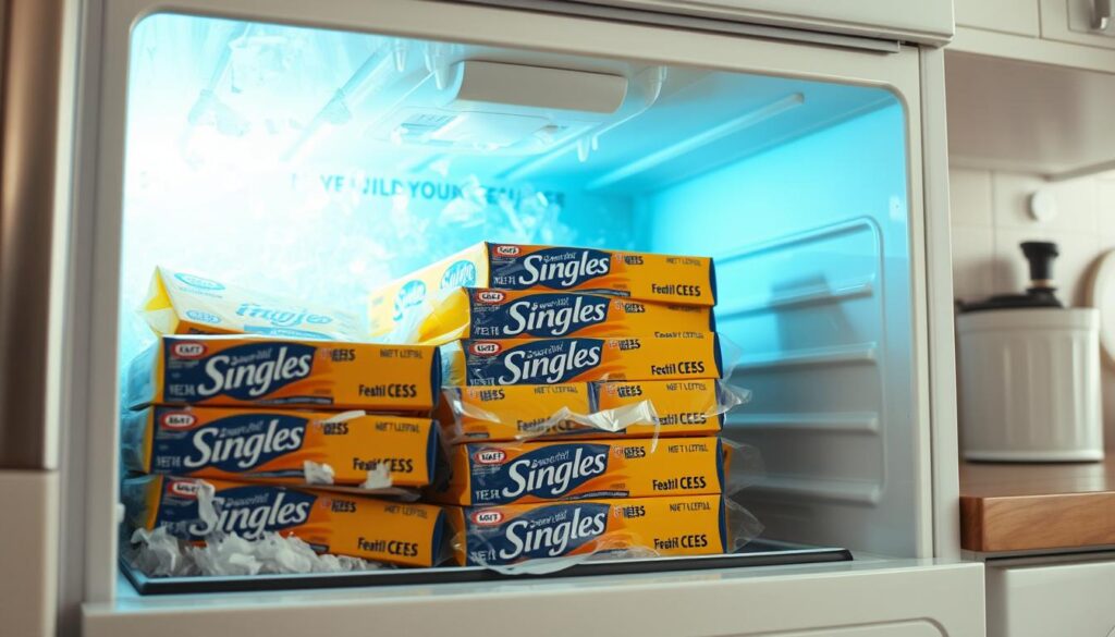 can you freeze kraft singles