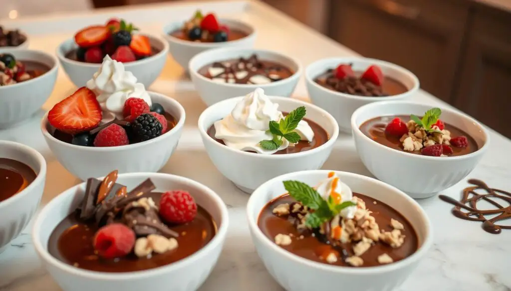 chocolate pudding toppings