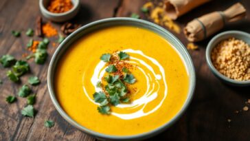 curried leek and parsnip soup