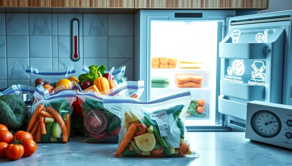 factors for safely refreezing frozen vegetables