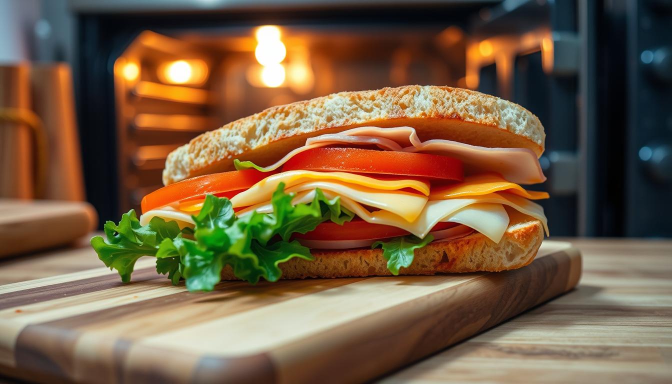 how to reheat a sandwich in the oven