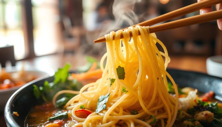 how to use chopsticks for noodles?