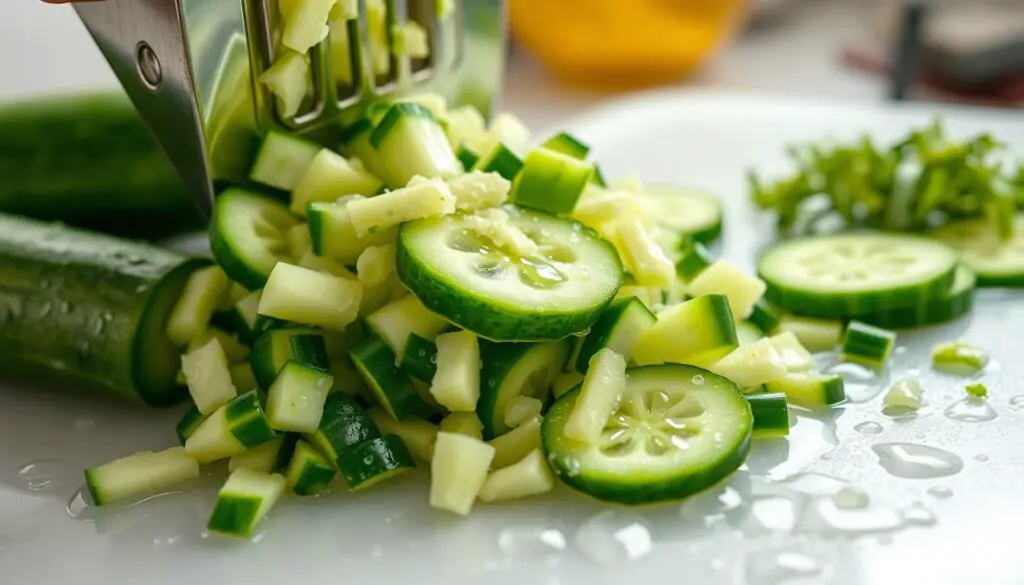 removing moisture from cucumbers