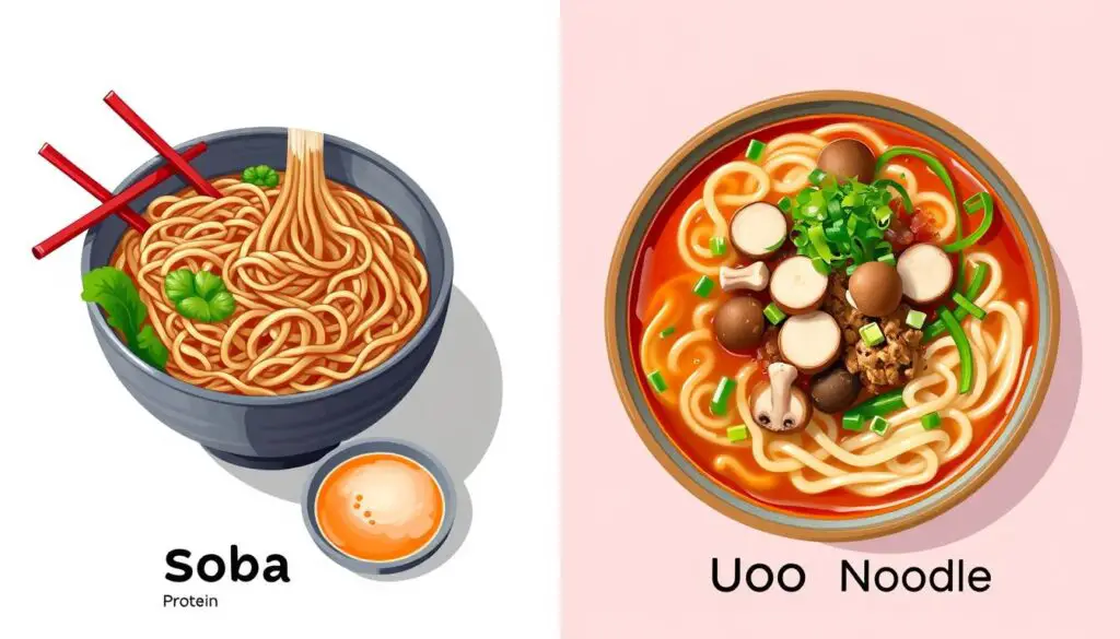 soba vs udon nutrition comparison