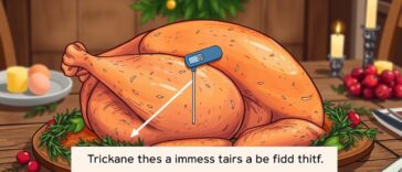 where to insert thermometer in turkey?
