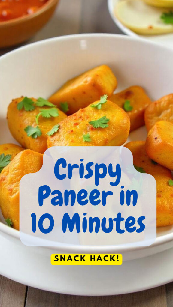 Crispy Paneer in 10 Minutes